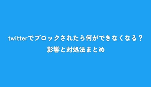 twitterでブロックされたら何ができなくなる？影響と対処法まとめ